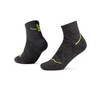 Buff - Dryflx Quarter Sock - Calze da running Unisex L - EU: 42-44 nero/grigio