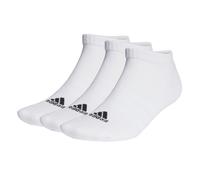 adidas Unisex - Bambini Cushioned Low-Cut 3 Pairs Calzini Invisible/Sneaker, White/Black