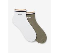 Calze BOSS SH Stripe bianco verde (2 paia)