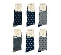 Calze calzini Modello Lungo-Medio Unisex 6 Paia per Donna e Uomo in Lana e Cashmere Misto di alta qualità Invernale Natalizie cod.8500 (40-46, Multicolore-8067)