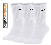 CALZE CALZINI NIKE EVERYDAY COTTON CREW - SX7676-100 col.bianco