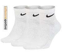 CALZE CALZINI NIKE EVERYDAY LIGHTWEIGHT ANKLE - SX7677-100 col.bianco
