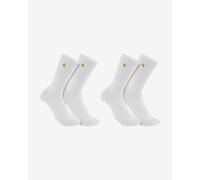 Carhartt Force Midweight Crew Sock 2 Pack Calzini da Lavoro, Bianco, L Uomo