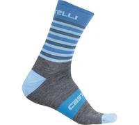 CALZE CASTELLI GREGGE 15 tg. L/XL col. Dark Gray/Light Blue