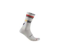 Calze Soudal Quick-Step 2026 Rosso Corsa Pro 18 bianche - L-XL