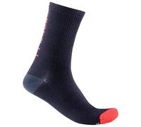 Calze ciclismo Bandito Wool 18 blu/rosso L-XL