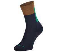 Calze ciclismo Block Stripe Crew blu scuro/marrone XL