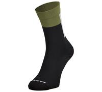 Calze ciclismo Block Stripe Crew nero/verde M