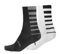 Calze ciclismo Coolmax Stripe (pacco da due) nero L-XL