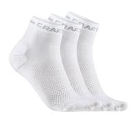 Calze Craft Core Dry Mid 3-Pack Dimensioni dei calzini: 40-43 / Colore: bianco