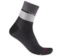 Calze ciclismo donna Elegante 12 nero/grigio S-M