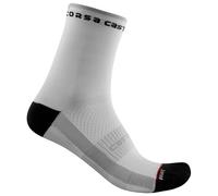 Calze ciclismo donna Rosso Corsa 11 bianco