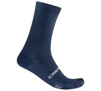 Castelli Calze da ciclismo Espresso 18 Unisex – traspiranti per strada e gravel Blu XXL (EU 44|47)