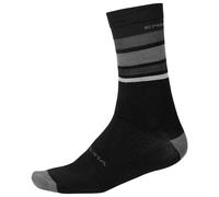 Calze ciclismo invernali BaaBaa Merino Stripe nero S-M