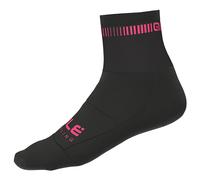 Calze ciclismo Logo Q-Skin nero/fucsia S