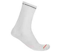 Castelli - Premio Evo 18 Sock - Calze da ciclismo Unisex L/XL | EU 40|43 grigio/bianco
