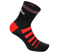 Calze ciclismo rh+ Code 10 nero/rosso 2XL