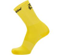 Santini Overall Leader Socks-Tour Ufficiale della Francia Calzini, Giallo, XS Unisex-Adulto