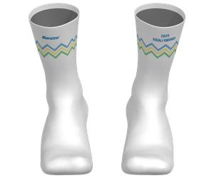 Calze ciclismo UCI Road World Championships Kigali 2025 bianco