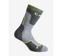 Calze CMP Wool Mid grigio giallo - L-XL