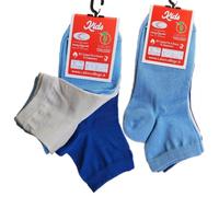 Calze College - 12/6/3 Paia Calzini Filo di Scozia Bambino Sneakers, Calze Corte da Sopra la Caviglia per Bambina, Ideali per Scarpe Basse, Manifattura 100% Italiana