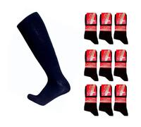 calze college 3 Paia Calze Lunghe In Cotone Caldo Elasticizzato, confortevoli e rinforzate su punta e tallone Made in Italy prodotte con macchine innovative antiodore (3paia Blu, 39-42)