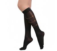 Calze compressione graduata donna 20-30 mmhg,Calze compressive uomo,calzini per vene varicose,calzini compressive medicali,calze compressive per vene varicose,edemi (Nero, L)