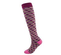 Calze Compressione Graduata Donna Aereo, Calzini Colorati Donna Supporto Alla Caviglia Calze Running Compressione Assorbente Sportive Con Cuscino Per Plantar Fasciite Per Sport In Bici Viaggi