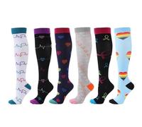 Calze compressione uomo Calzini A Compressione For Leggings Da Corsa, Calcio, Unisex, For Adulti, Edition Network, Infermiere Rossi A Pressione, Uomo Calze compressione graduata uomo(ANS006-7,L-XL)