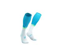 COMPRESSPORT Full Socks Oxygen - Unisex - Blu / Bianco - Taglia 35-38- modello 2026