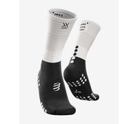 Calze Compressport Mid Compression bianco nero - T1