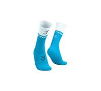 Calze compressport mid compression v2 0 blu bianco