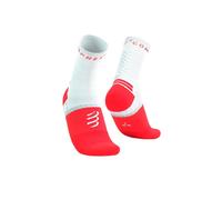 COMPRESSPORT Pro Marathon Socks V2.0 - Unisex - Bianco / Rosso - Taglia 35/38- modello 2025
