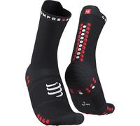 Calze Compressport Pro Racing v4.0 Run High nero rosso - T1