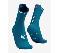Calze Compressport Pro Racing v4.0 Run High blu indaco - T1