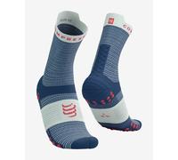 Calze Compressport Pro Racing v4.0 Run High blu scuro bianco sporco - T4