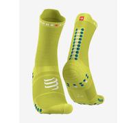 Calze Compressport Pro Racing v4.0 Run High giallo blu - T2