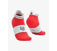 COMPRESSPORT Pro Racing Socks V4.0 Run Low - Unisex - Rosso / Bianco - Taglia 42/44- modello 2025
