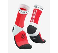 COMPRESSPORT Ultra Trail Socks V2.0 - Unisex - Bianco / Rosso / Nero - Taglia 3- modello 2025