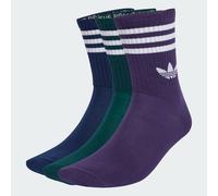 Calze con 3 strisce, 3 paia Night Indigo / Aurora Ivy / Aurora Plum 31-33