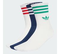 Calze con 3 strisce, 3 paia White / Night Indigo / White 43-45