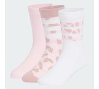 adidas Unisex - Bambini e ragazzi Youth Girls Leo Graphic 3Pp Socks Socks, Dual Lilac/clear pink/white, XS
