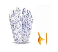 Calze con strumenti, 2 paia di calze per riflessologia con strumento di massaggio dei punti trigger e mappa dei punti di pressione, set di calzini per massaggio ai piedi per alleviare la stanchezza