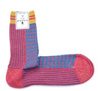 Calze Corte Gallo Donna Lurex Unito Plissè Capri - Tegola Cotone tg. U 36 - 40