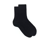 Calze corte nero tinta unita