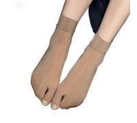 Calze corte unisex a metà, in seta, con cinque dita, da indossare tutti i giorni (separato dall'alluce marrone)