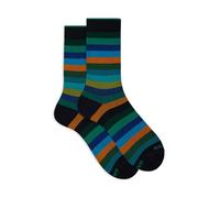 Calze corte uomo verde righe pari