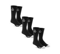 Calze Crew Volcom Full Stone 3 Pezzi - Nere