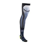 Alpinestars Knee Brace Calze Motocross, blu-giallo, taglia S M per maschi