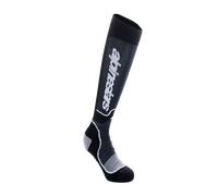Alpinestars Plus Calze Motocross, nero-grigio, taglia M